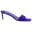 Ralph Lauren Slip On Sandals em camurça azul