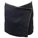 Isabel Marant Overlap Mini Skirt in Black Cotton
