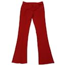 Ralph Lauren Calça Jeans Larga em Algodão Vermelho