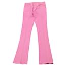 Ralph Lauren Wide Leg Jeans in Pink Cotton