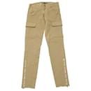 J Brand Houlihan Cargo Pants with Ankle Zip in Tan Cotton