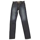 J Brand Maria Skinny Jeans in Dark Blue Cotton