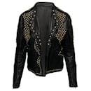 Givenchy Studded Biker Jacket in Black Leather 