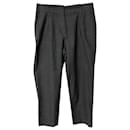 Brunello Cucinelli Relaxed Trousers in Grey Wool