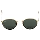 Ray Ban Round Sunglasses in Green and Gold Metal - Ray-Ban