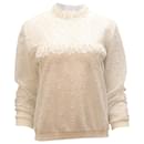 Anine Bing Crochet Sweatshirt in White Polyester