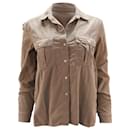 James Perse Button-Down Shirt with Pockets in Beige Cotton - Autre Marque