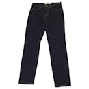 J Brand Cropped Skinny Jeans in Dark Blue Cotton