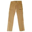 J Brand Houlihan Sahara Cargo Pants with Ankle Zip in Brown Cotton
