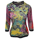 Mary Katrantzou Floral Patterned Jacquard Top in Multicolor Cotton