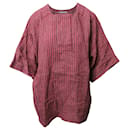 Blusa de rayas en lino rosa Lhena de Acne Studios - Autre Marque