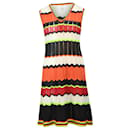 Missoni Zigzag Knitted Dress in Multicolor Polyester