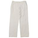 Pantalon large Armani en coton blanc