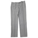 Pantaloni da abito a righe Theory in misto lana grigio