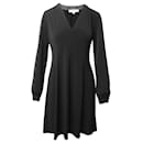 Michael Kors Dress with Blouson Sleeves in Black Polyester