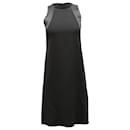 Emporio Armani Sleeveless Crepe Shift Dress in Black Viscose