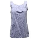 a.P.C. Chambray Sleeveless Blouse in Blue Cotton - Apc
