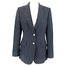 Dolce & Gabbana blazer jacket in navy blue wool