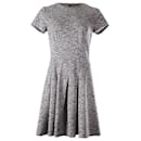 Michael Kors Knitted Dress in Black and White Viscose