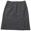Theory Pencil Skirt in Grey Wool