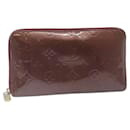LOUIS VUITTON Monogram Vernis Zippy Wallet Long Wallet Purple M93609 Auth yk4064 - Louis Vuitton