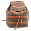 CELINE Macadam Canvas Shoulder Bag PVC Leather Brown Auth tp136 - Céline