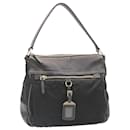 PRADA Shoulder Bag Nylon Leather Black Auth ar6476 - Prada
