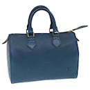 Louis Vuitton Epi Speedy 25 Hand Bag Blue M43015 LV Auth nh491