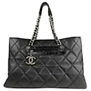 Chanel Black Timeless Soft Caviar Leather Tote Bag