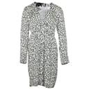 Love Moschino Leopard Print Dress in Black and White Viscose