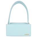 Jacquemus Women Le Rectangle Shoulder Bag In Turquoise Leather