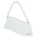 Jacquemus Women La Vague Shoulder Bag In Grey Leather