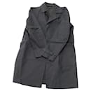 Theory Coat in Navy Blue Cotton