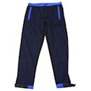 Prada Pantalon de jogging en maille technique en polyester bleu