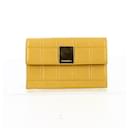 Chanel yellow wallet