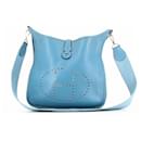 Hermès Evelyne Blue Leather Bag