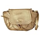 Prada shoulder bag in golden leather