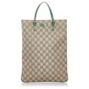 Gucci Brown GG Supreme Tote Bag