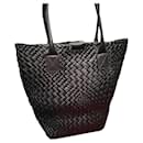 Falorni Italy black woven leather bag - Autre Marque
