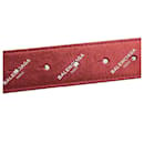 *[BALENCIAGA] Leather Belt Metallic Red Men's - Balenciaga