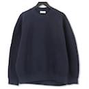 *BALENCIAGA Balenciaga Sweatshirt Wool Nylon Oversized Navy Navy Blue S Men's
