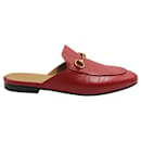 Red Mules with Horsebit - Gucci