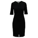 Schwarzes Kleid mit unsichtbarem Reißverschluss vorne - Diane Von Furstenberg