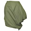 Dark Green Asymmetric Vintage Skirt - Autre Marque