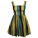 Colorful Striped Silk Mini Dress - Dolce & Gabbana