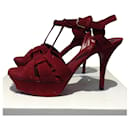 Yves Saint Laurent Sandals Tribute kitten heels Red