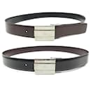 GUCCI REVERBIBLE BELT SIZE 90 BLACK & BROWN LEATHER 114975 LEATHER BELT - Gucci