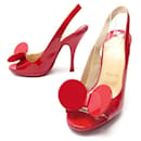 CHRISTIAN LOUBOUTIN SHOES MADAME MOUSE PUMPS 37 Red patent leather - Christian Louboutin
