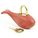 Limited edition 1995 LV Cup Whale Pad Lock Keys Padlock Charm - Louis Vuitton