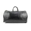 Black Epi Leather Noir Keepall 55 duffle bag - Louis Vuitton